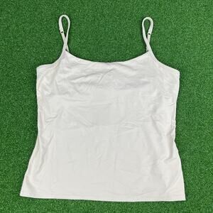 So Real So Right Ivory Adjustable Strap Bra Lined Tank Top Sz XL NEW